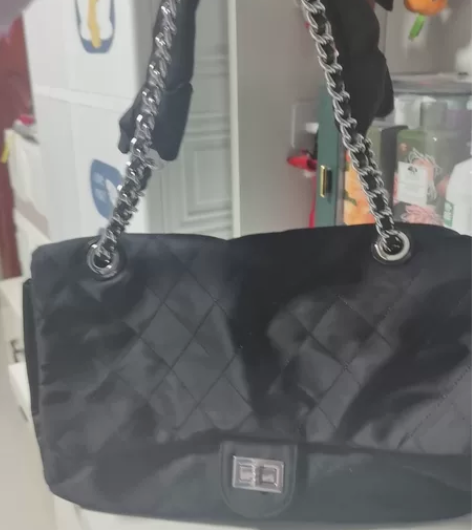 15mins女士黑色包 可单肩可斜挎两用 ...