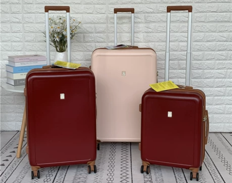 日本MARRLVE拉杆箱24寸，图中深红色...