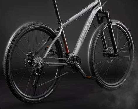 菲利普山地车自行车油碟成人男式变速铝合金车...