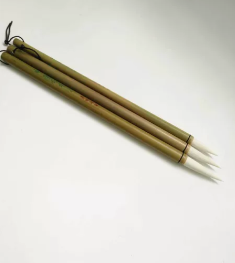 羊毫长峰毛笔一套三支  嘉兴市书画协定制款...