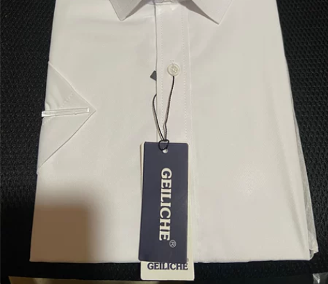 全新男士夏季短袖短袖短袖短袖白衬衫 是短袖...