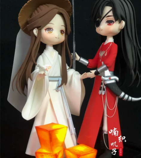 天官赐福周边 #谢怜# #花城#超轻粘土手...