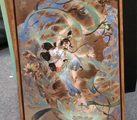 王者荣耀遇见飞天遇见胡璇手办装饰画 官方出...