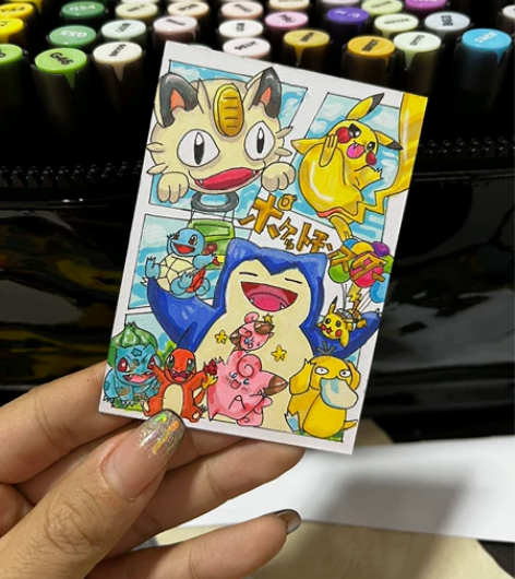 手绘卡童年回忆 80。可定制自己喜欢的动画...