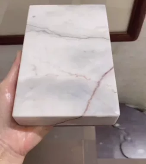 肇庆端砚.（七星岩白端方板）一件 石材.纯...