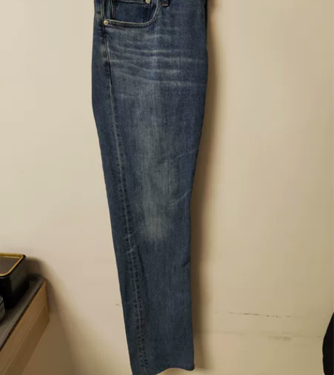 优衣库 男装 2022秋冬新款修身直筒牛仔...