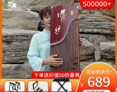 禄桐古筝黑檀实木考级演奏古筝琴专业初级成