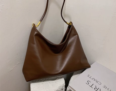 网红森系质感大容量单肩包女春季新款韩版大包...