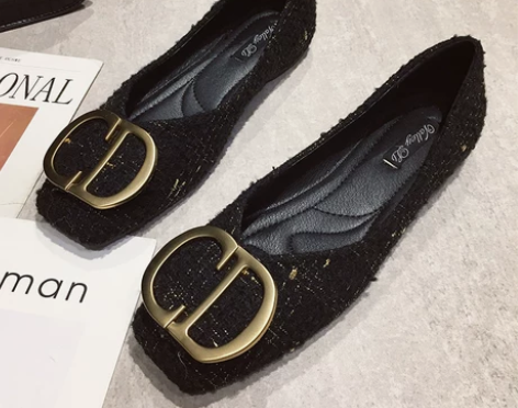 ?【包邮】网红小香风单鞋女2020秋款百搭...