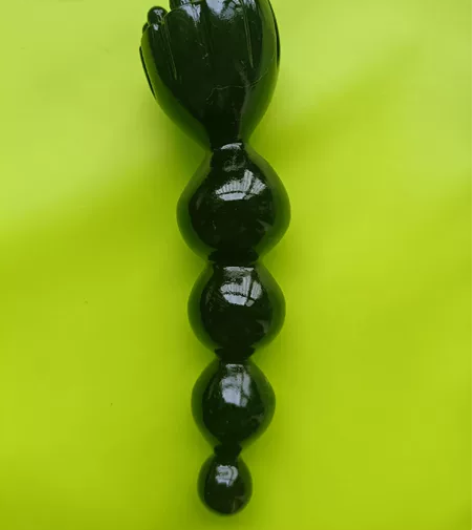 全新天然黑水牛角葫芦造型一体珠脸部按摩莲蓬...