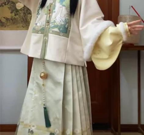 （马面裙门对不齐 在换货中）桔屿【晴江观鸭...