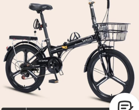 可折叠自行车女超轻便捷变速小型脚踏单车20...