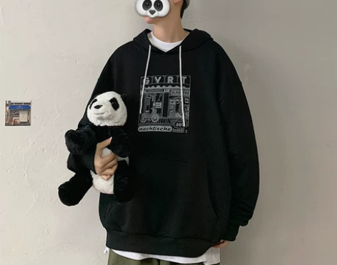 连帽卫衣男潮牌ins宽松韩版潮流百搭休闲上...