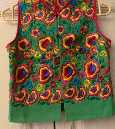 孔雀窝绣花小马甲，民族风，可搭配裙子，阔腿...