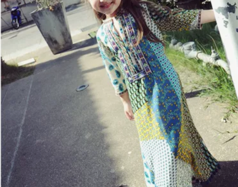 女童夏装连衣裙中大童裙子民族风小女孩沙滩长...