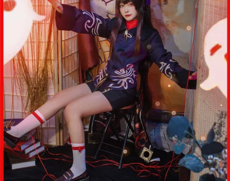 原神cos服胡桃动漫游戏胡堂主胡桃cosp...