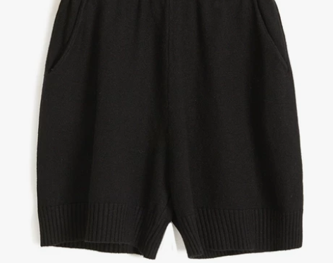 出色的毛线，高腰宽螺口针织短裤女宽松百搭秋...