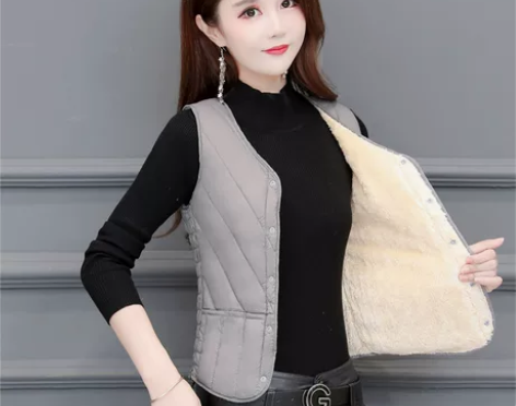 2022新款秋冬羽绒棉马甲女轻薄保暖背心短...