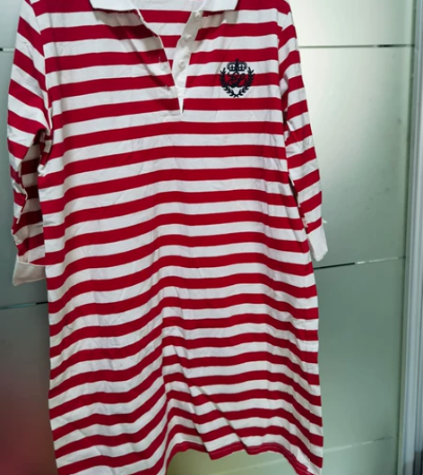 纯棉分袖T恤衫连衣裙。胸围100，长度78...