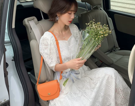 法儿家韩国2020新款东大门夏季仙女装白色...