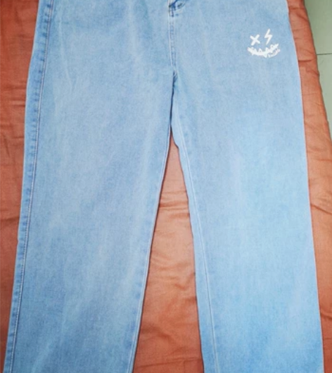 潮牌牛仔裤2022新款 男女同穿 腰围85...
