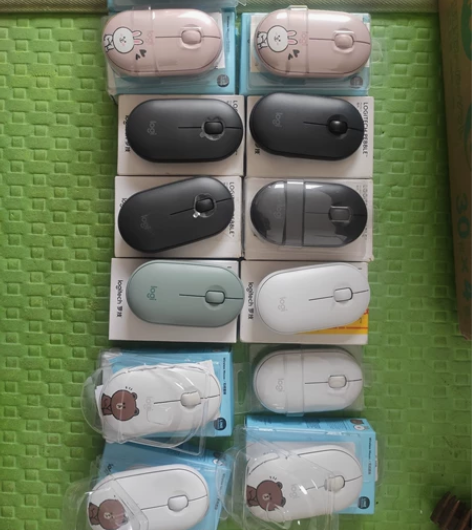 罗技Pebble鹅卵石轻薄静音鼠 可妮兔 ...