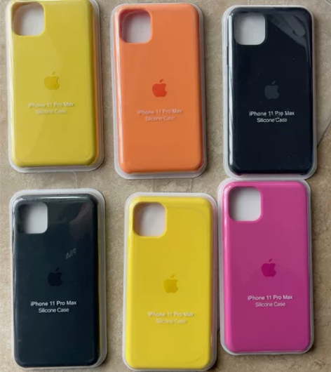 苹果11 pro Max液态硅胶手机壳六个...