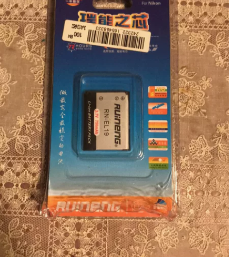 全新正品瑞能相机电池EL19 750毫安(...