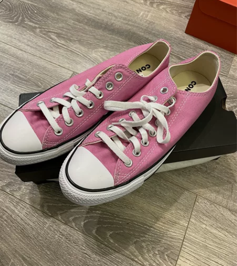 全新正品匡威one star粉色 帆布鞋 ...