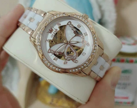 OLEVS/欧利时陶瓷手表女机械表全自动机...