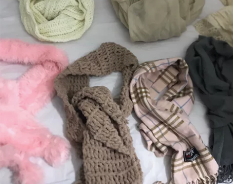 任选两件25包邮女士围巾秋冬季氛围感围巾围...