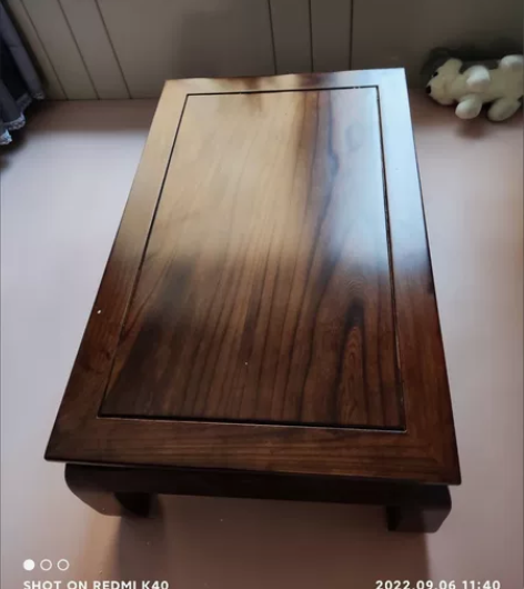 纯手工打造的实木小茶几 能喝茶，能吃饭，还...