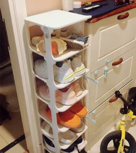 新【占地小】多层经济型鞋架子、家用出租屋收...