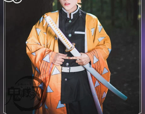 ?现货【三町目】鬼灭之刃cos服我妻善逸c...