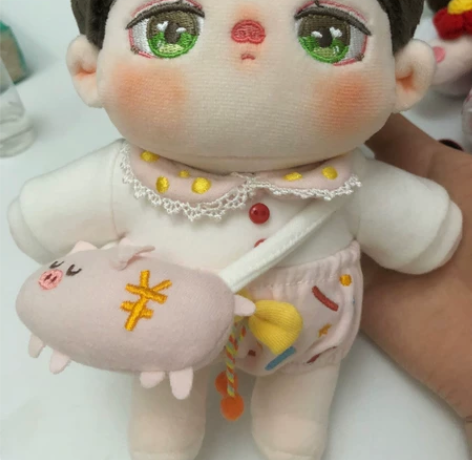 ［出］出粉猪猪绵绵服 是20cm娃衣，挺新...