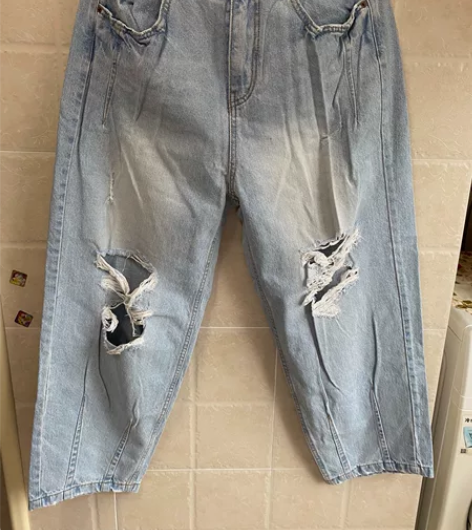 韩国牛仔裤 质量特别好  腰围可大可小  ...