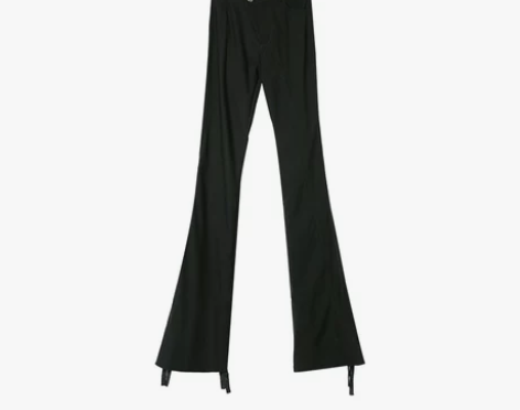 一头阿瓜『秒变超模腿』裤子女春秋休闲裤黑色...