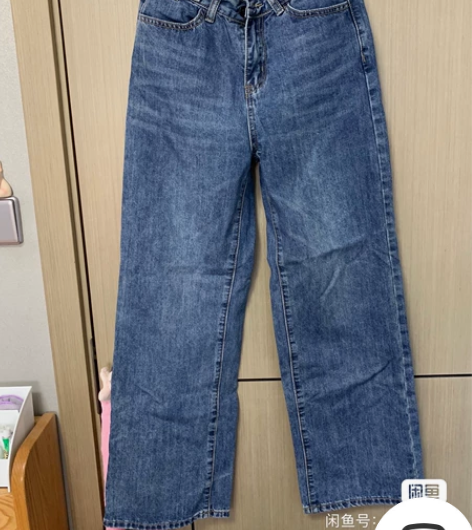 急转！高腰牛仔裤 不显屁股不显胖阔腿喇叭裤...