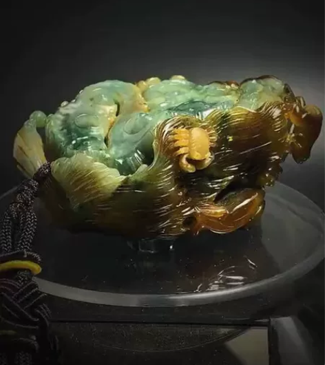 【秋忆】 天然缅甸A货翡翠 · 玉雕大师作...