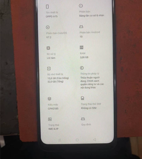 oppo A15 CPH2185海外国外国...