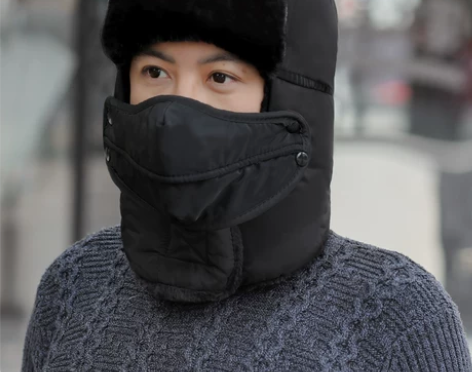 骑电动摩托车头套骑行保暖滑雪雷锋帽女冬季防...