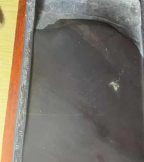 麻子坑 天青冻老水麻 端砚 尺寸：17.5...