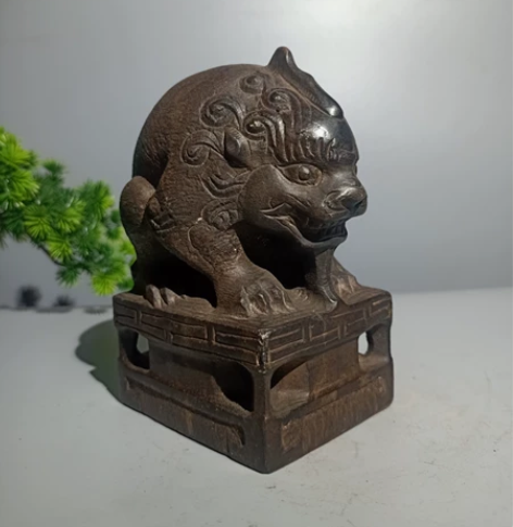 青石 石雕 小招财吸水神兽 【尺寸】 高1...