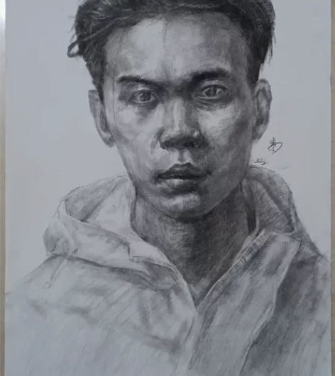 素描头像作品，喜欢的找我哈 感兴趣的话点“...