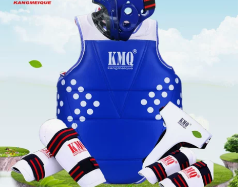 康美雀跆拳道护具全套儿童成人实战五件套八件...