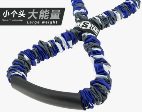 瑜伽8字拉力器八字拉力绳拉力带弹力带开肩美...