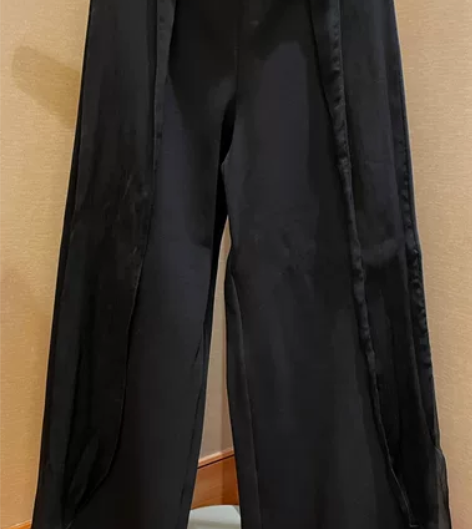 【生姜】秋冬复古阔腿裤，飘逸网纱拼接。颜色...