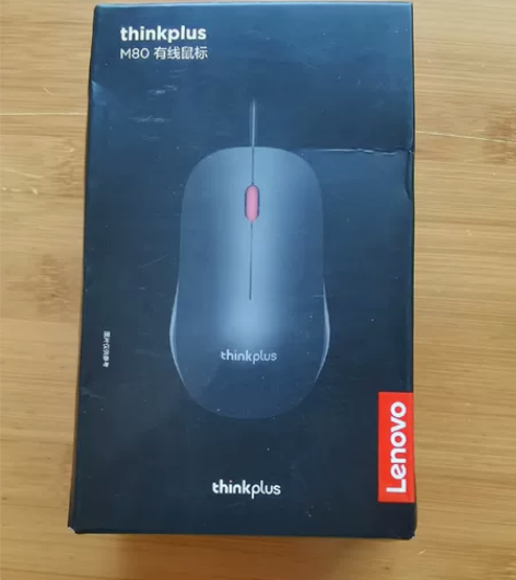 联想thinkplus M80有线鼠标蓝光...