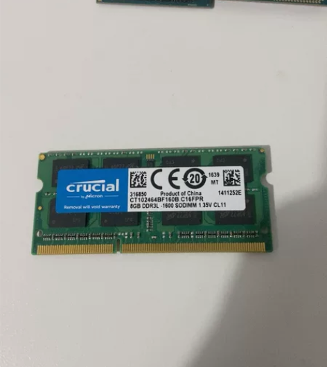 出一根英瑞达，镁光，8g ddr3 160...