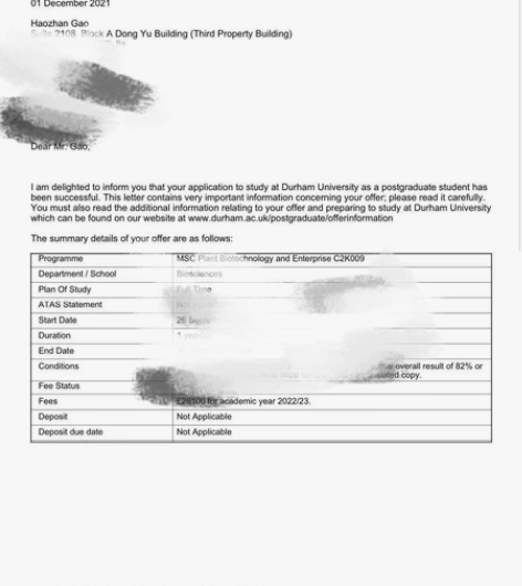 英国杜伦大学硕士研究生在读 五年初高中英语...